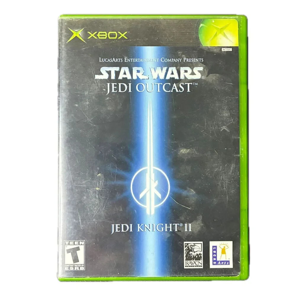 Star Wars Jedi Knight II Jedi Outcast (Microsoft Xbox 2002) CIB Reg Card TESTED!